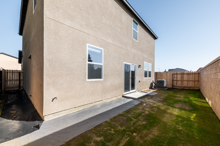A house with a yard.