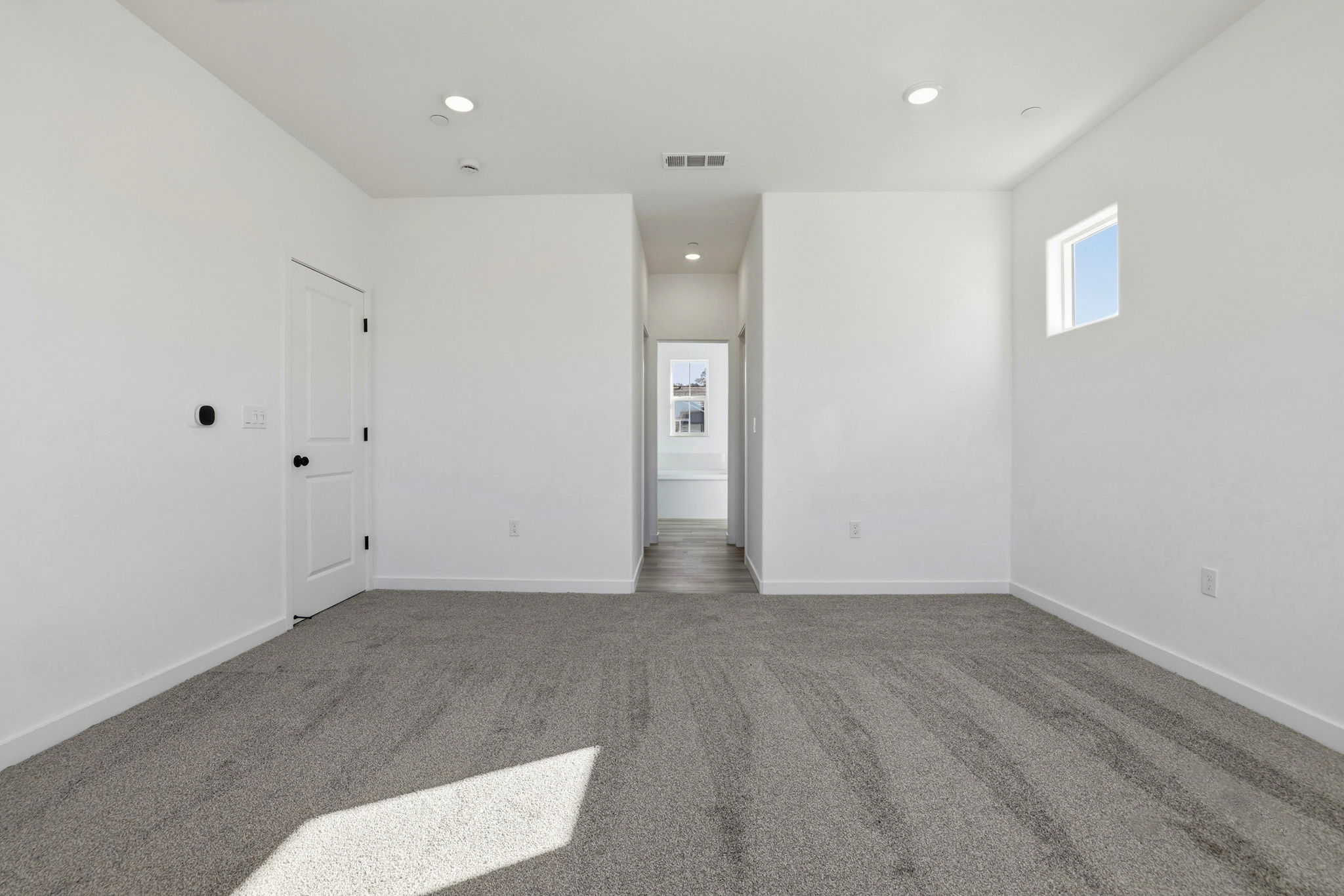 A room with white walls.