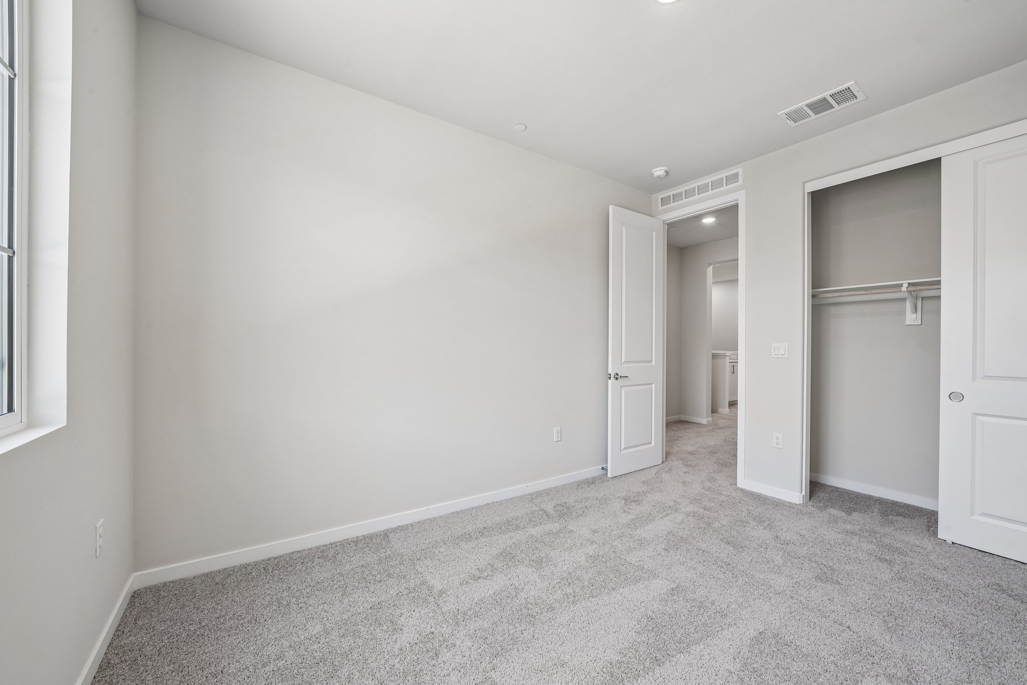 A room with white walls.