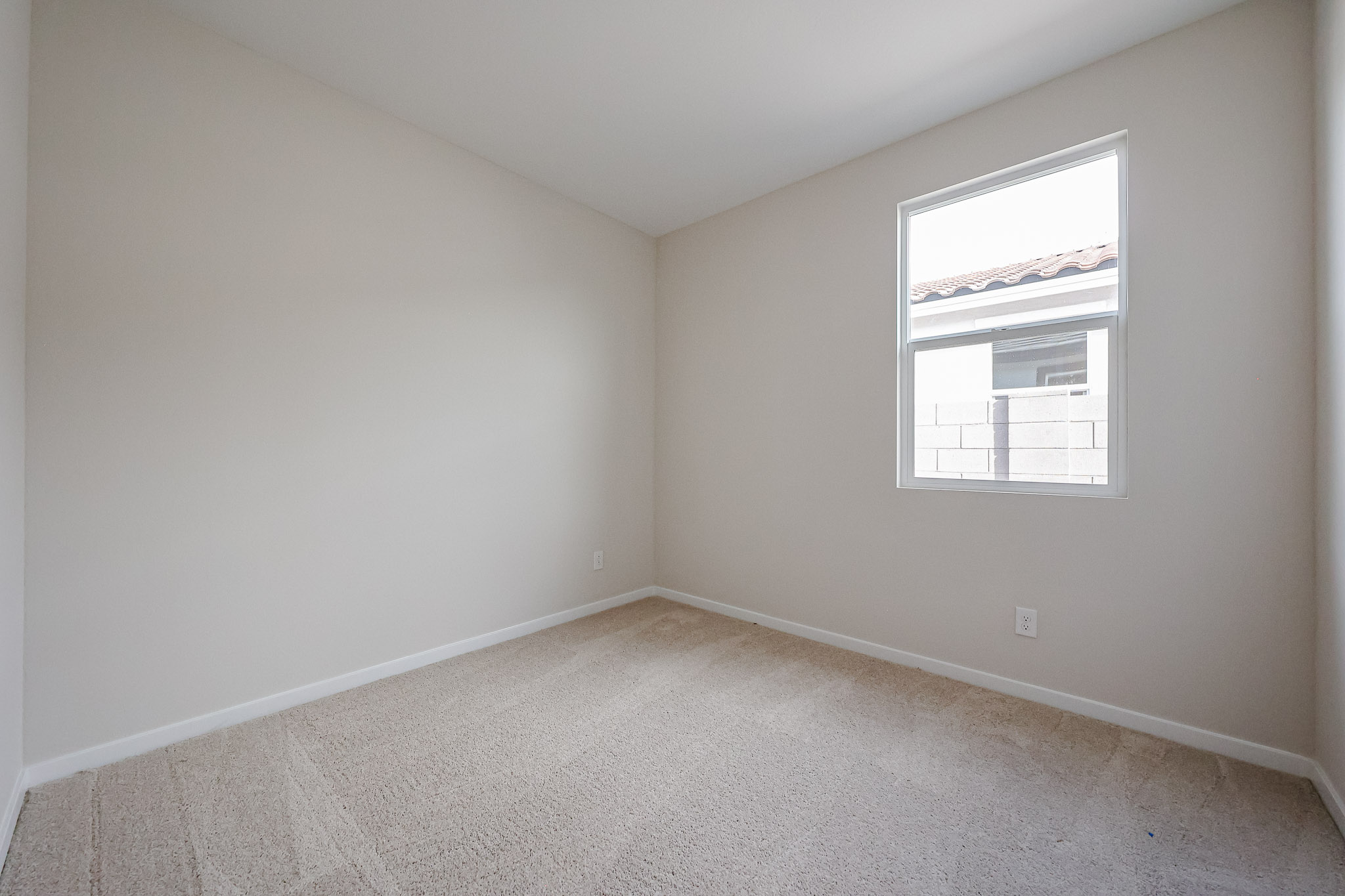 A room with a window.