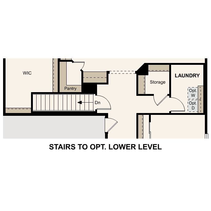 Diagram, engineering drawing. Livingston Floorplan, Main Level Option