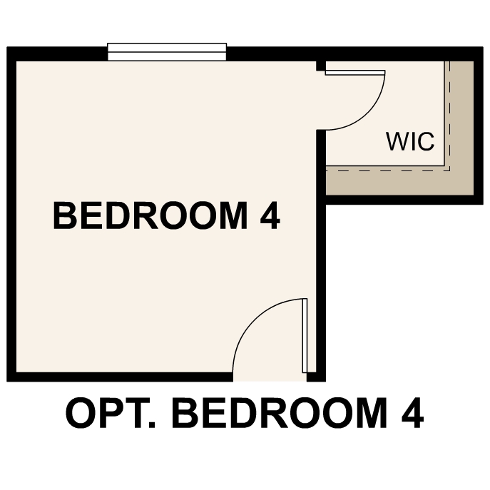 Diagram. Ontario Floorplan, Upper Level Options