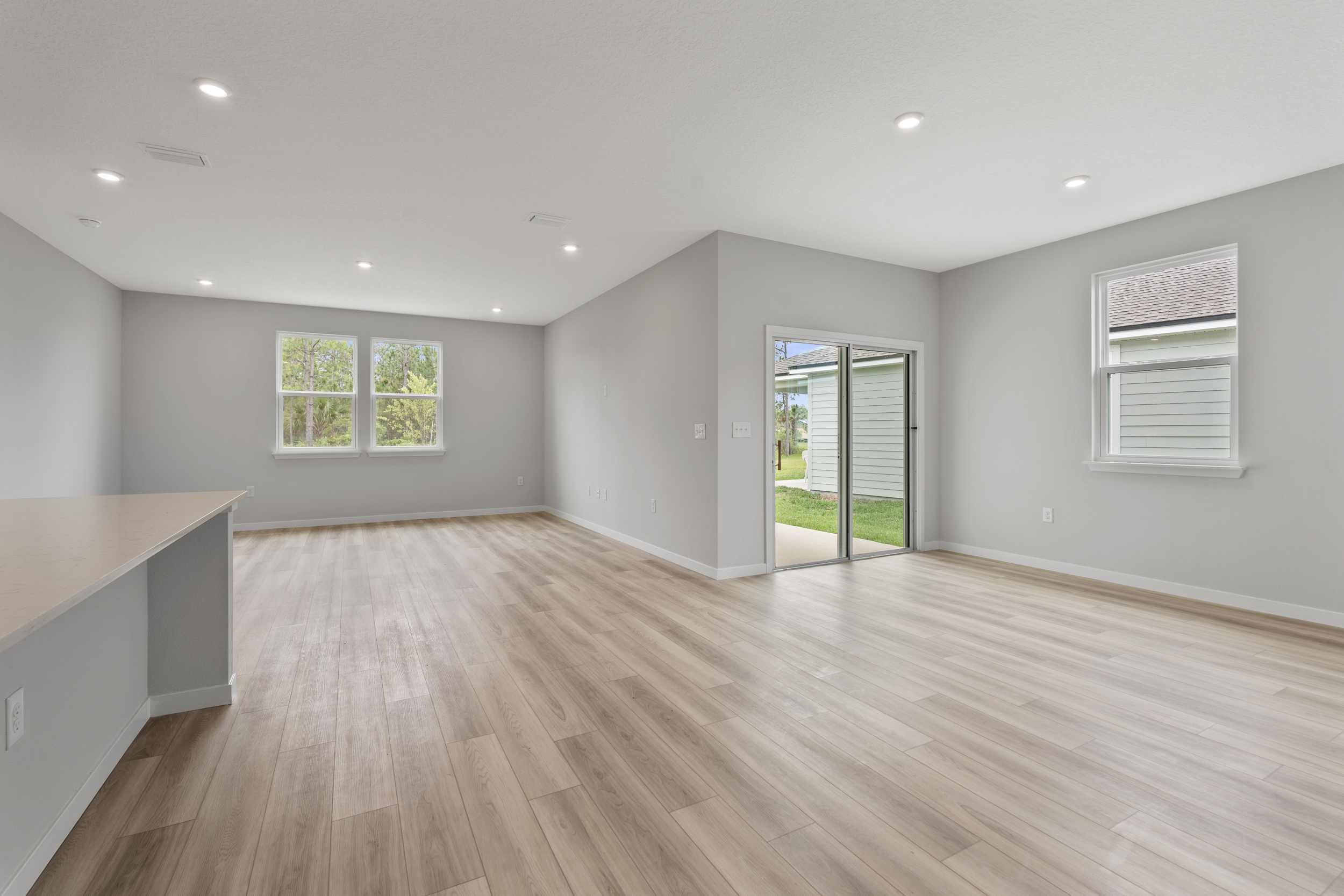 Palmetto Floorplan Lot 145 Great Room at Seminole Palms in Palm Coast