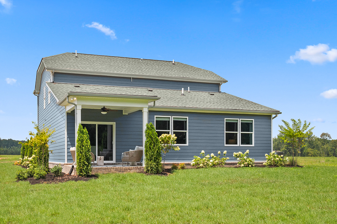 A house with a large yard.