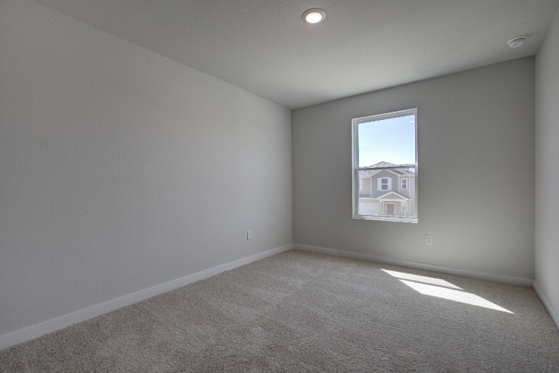 A room with a window.