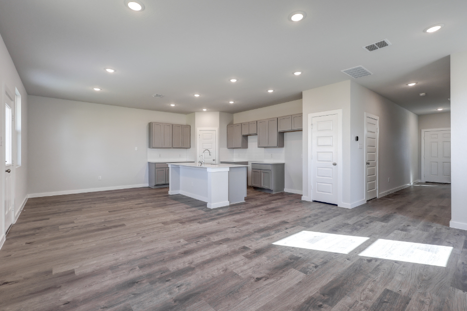 A large empty kitchen.
