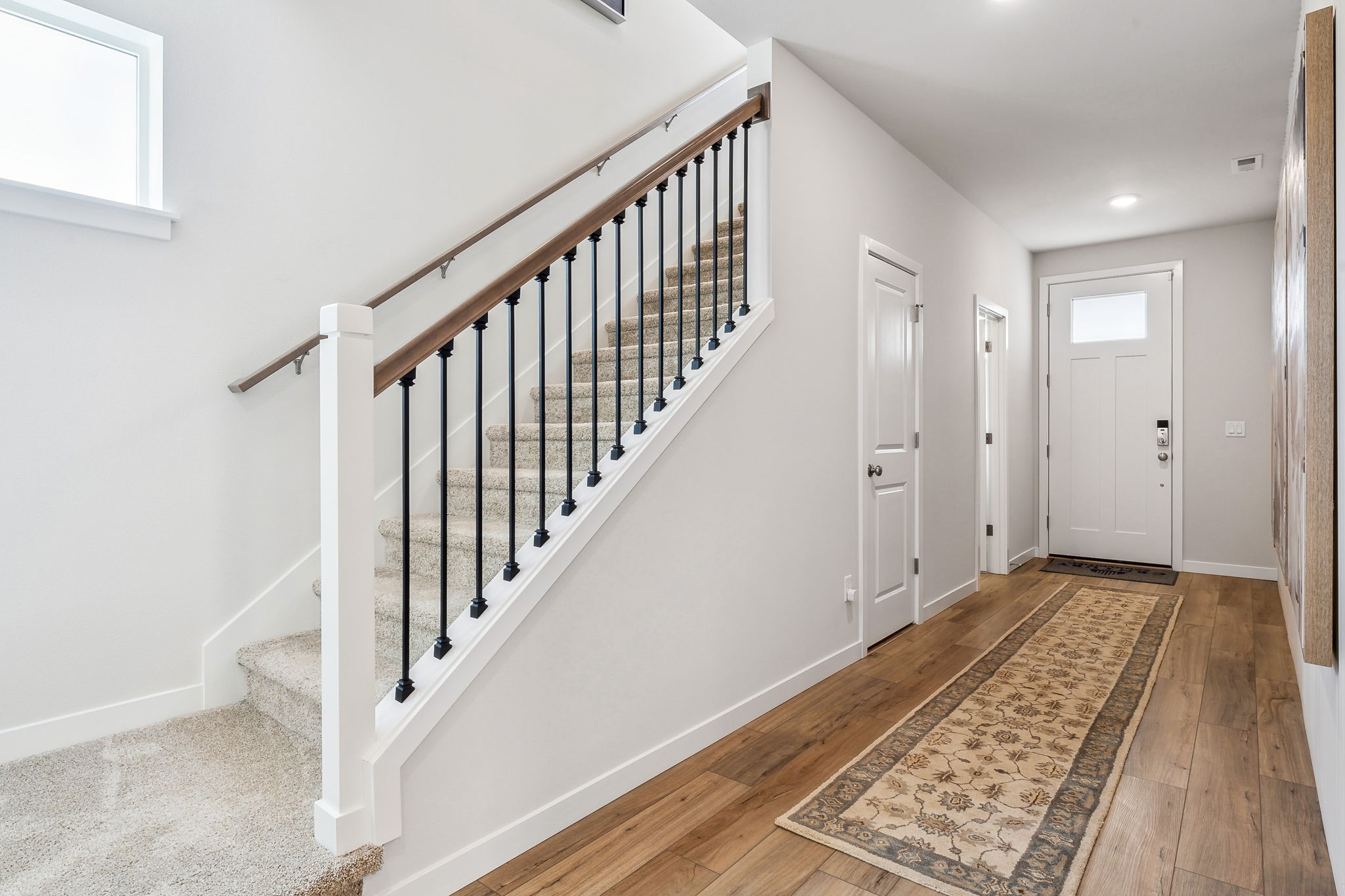 A staircase in a house.