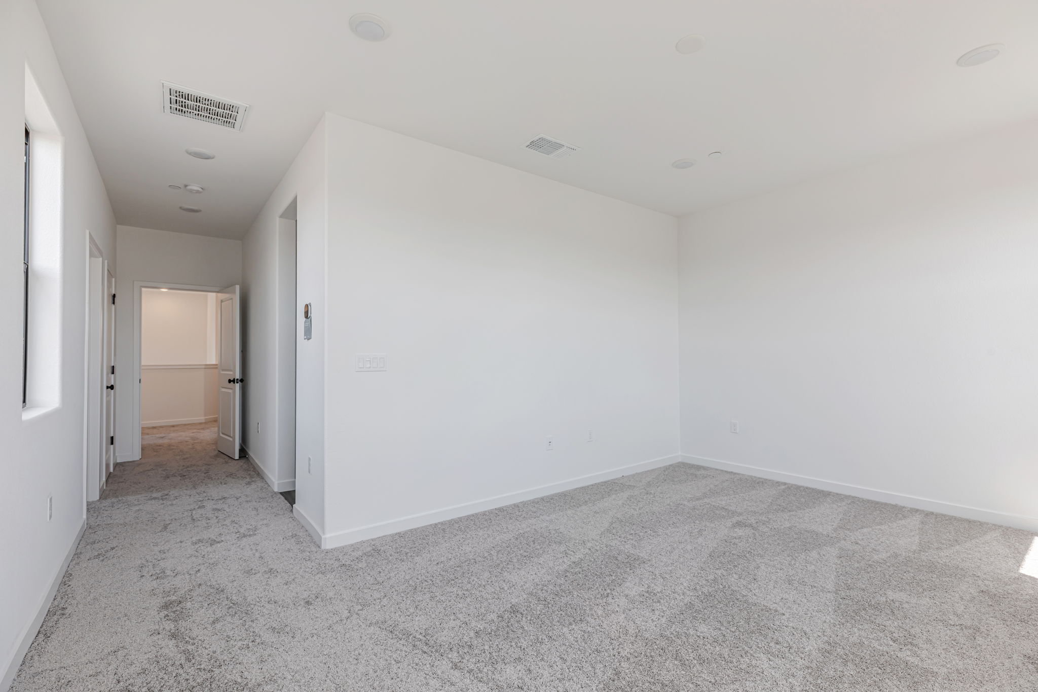 A room with white walls.